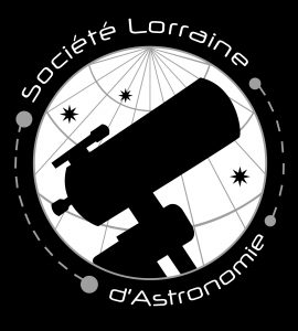 Logo SLA noir et blanc fond noir